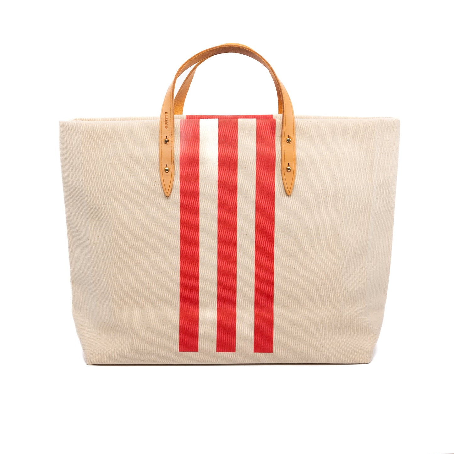 Stripey Tote - Medium - Red - Blanco Bags
