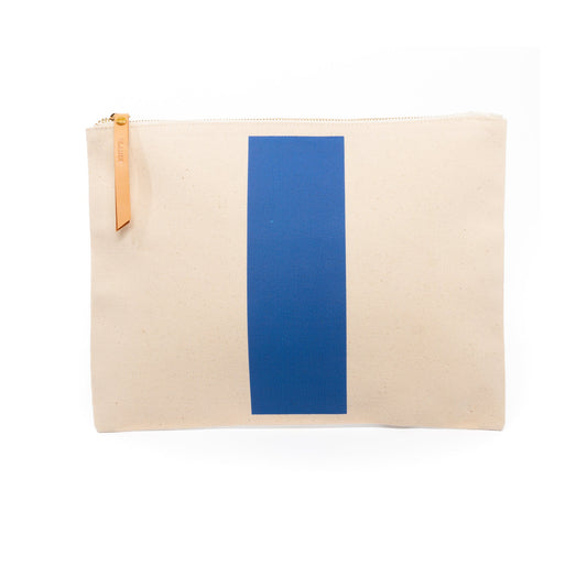 Blue Stripe Pouch - Blanco Bags