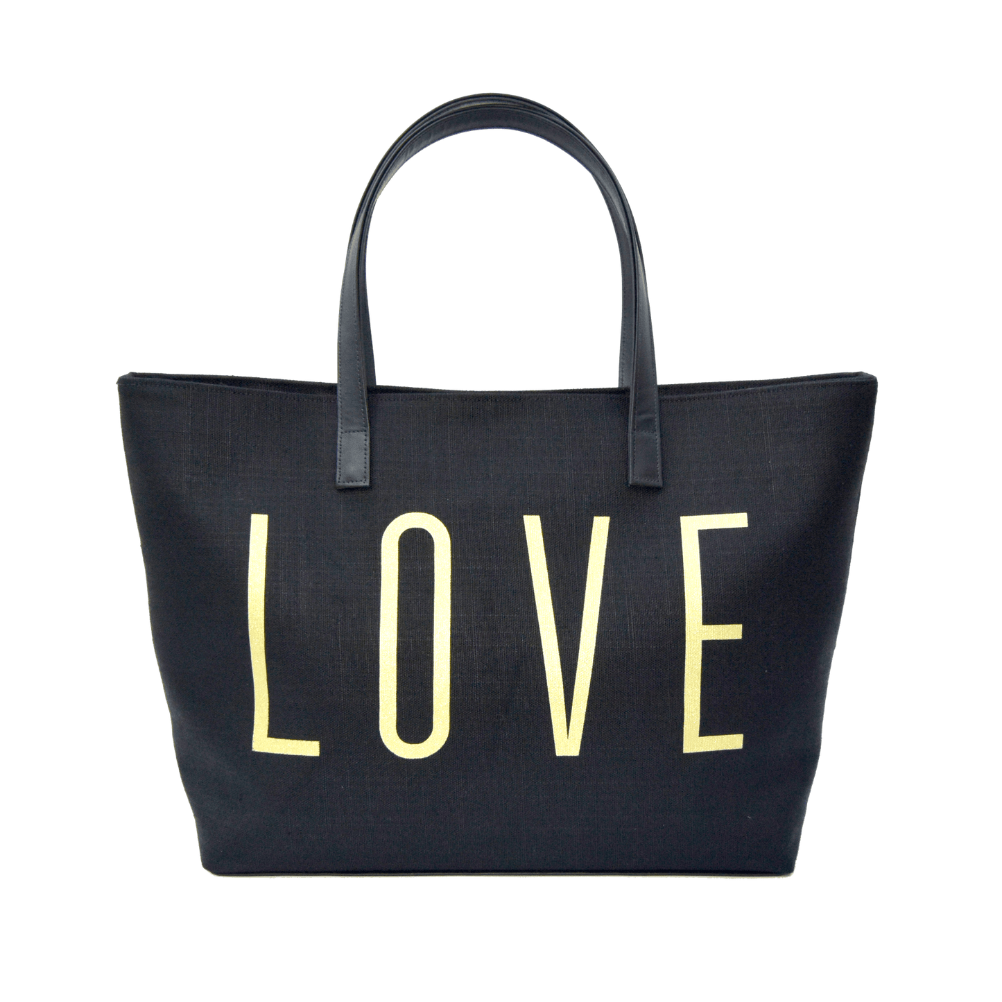 Love Shopper - Black with gold foil - Blanco Bags