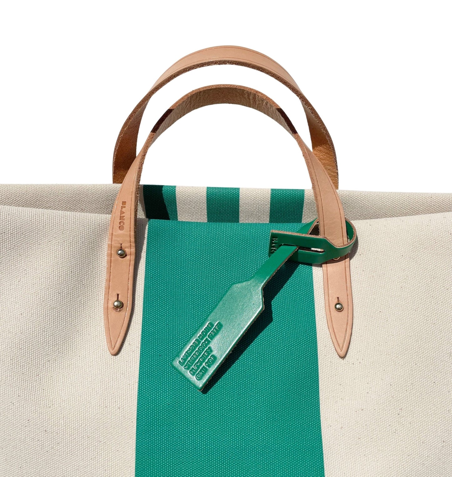 Luggage Tag - Green - Blanco Bags