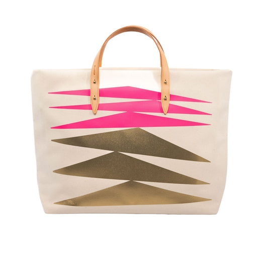 Pink & Gold Marion Tote - Medium - Blanco Bags