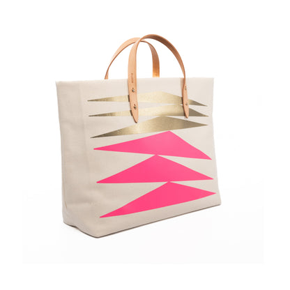 Pink & Gold Marion Tote - Medium - Blanco Bags