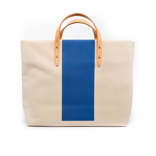 Stripey Tote - Medium - Blue - Blanco Bags