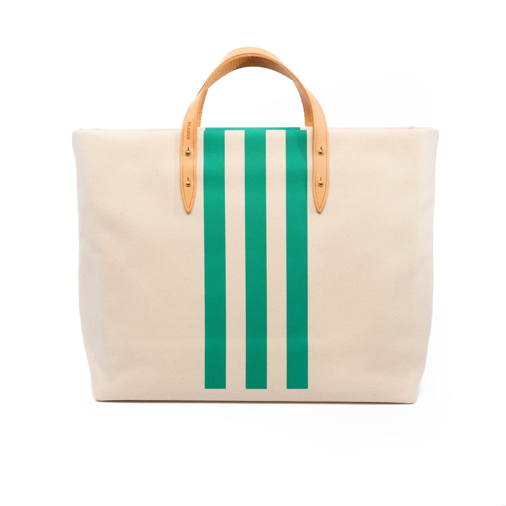 Simple Stripe Pattern Design in Green Black and White Tote Bag for Sale by  NellVerde