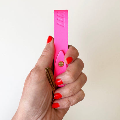 The Mini Blanco Key Ring - Neon Pink - Blanco Bags